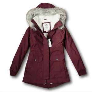 Hollister Heritage Collection Faux-fur trimmed Parka Jacket SZ: Medium